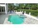 Sparkling pool and spa offer a refreshing escape in the privacy of your backyard oasis at 9799 Covent Garden Dr, Orlando, FL 32827