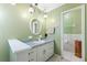 Bathroom with decorative overhead lighting and modern fixtures at 1096 Dyson Dr, Winter Springs, FL 32708
