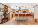 Spacious kitchen features a large island and eat-in bar, perfect for entertaining at 1096 Dyson Dr, Winter Springs, FL 32708