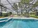 Relaxing screened-in pool and spa area with outdoor seating, ideal for entertaining at 1426 Park Park, Haines City, FL 33844