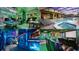 Collage of themed rooms and pool at 1456 Belle Terre Rd, Davenport, FL 33896
