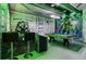 Marvel-themed game room featuring a pool table and Hulk decor at 1456 Belle Terre Rd, Davenport, FL 33896