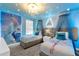 Themed bedroom with twin beds, castle accents, and soft blue lighting, perfect for  at 1560 Maidstone Ct, Davenport, FL 33896