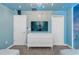 Well-lit bedroom featuring themed decoration and a TV at 1560 Maidstone Ct, Davenport, FL 33896