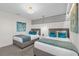Cozy bedroom with coordinated bedding, stylish wall decor, and soft lighting at 1560 Maidstone Ct, Davenport, FL 33896