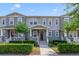 Charming two-story townhome with well-maintained landscaping and inviting front porch at 2224 Celebration Blvd, Celebration, FL 34747