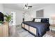 A spacious bedroom with natural light, contemporary decor, and an ensuite bathroom for added convenience at 2743 N Poinciana Blvd # 55, Kissimmee, FL 34746