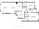 Detailed floor plan showing the layout and dimensions of the living spaces at 2743 N Poinciana Blvd # 55, Kissimmee, FL 34746