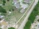 An aerial view of the property shows neighboring homes and street showing the home's place within the community at 5473 Animosh Ct, Polk City, FL 33868