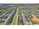 Expansive aerial view of a Primary-planned community showcasing the neighborhood layout and surrounding greenery at 685 Overpool Ave, Davenport, FL 33896