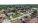 Aerial view of a neighborhood with diverse home styles and well-kept lawns; perfect for families and individuals alike at 1022 Blue Horizon Dr, Deltona, FL 32725
