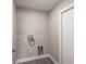 Functional laundry room with hookups and door at 1022 Blue Horizon Dr, Deltona, FL 32725
