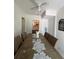 Dining room showcasing a wooden table with seating for six, and a ceiling fan at 1101 28Th Nw St, Winter Haven, FL 33881
