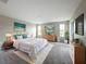 Spacious main bedroom with plush carpeting, natural light, neutral paint, and modern decor at 1404 Axel Cir, Winter Haven, FL 33880
