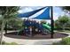 Community playground with shade cover and climbing structure for children at 2673 Rainbow Springs Ln, Orlando, FL 32828