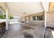 Spacious stone carport featuring stone pillars and ample parking at 2947 Larson St, Kissimmee, FL 34741