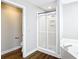 Bright bathroom with a glass-enclosed shower, soaking tub, and sleek fixtures at 30 Lake Diamond Ave, Ocala, FL 34472