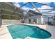 A large screened-in pool is surrounded by a spacious patio area at 3647 Minute Maid Ramp Rd 1 Rd, Davenport, FL 33837