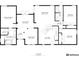Detailed floor plan showcasing the layout of the home, including the kitchen, living room, bedrooms, bathrooms, and total square footage at 3811 Gator Bay Ln, St Cloud, FL 34772
