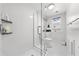 Bathroom with a glass-enclosed shower and all white at 435 Pennsylvania Ave, St Cloud, FL 34769