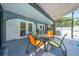 Relaxing screened-in patio area with table and chairs, perfect for outdoor dining and entertainment at 435 Pennsylvania Ave, St Cloud, FL 34769