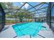 Beautiful pool with enclosing screen, complimented by landscaped surroundings for a serene retreat at 435 Pennsylvania Ave, St Cloud, FL 34769