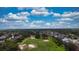 Stunning aerial view of the community golf course and surrounding houses at 1723 Brassie Ct, Kissimmee, FL 34746