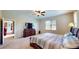 Spacious main bedroom features a large window, a ceiling fan, and an ensuite bathroom at 1723 Brassie Ct, Kissimmee, FL 34746