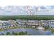 Aerial view of community near lake, shops, and restaurants at 2057 Celebration Blvd, Kissimmee, FL 34747