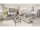 Bright living room featuring neutral tones, plush seating, and lots of natural light at 2057 Celebration Blvd, Kissimmee, FL 34747