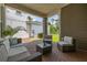 Relaxing covered patio with comfortable seating at 2057 Celebration Blvd, Kissimmee, FL 34747