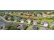 An eye-level shot of a nice two-story Gathering home with an attached two-car garage at 3391 Cortland Dr, Davenport, FL 33837