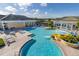 Inviting community pool with a slide and splash zone for all ages at 3391 Cortland Dr, Davenport, FL 33837