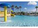 Stunning community pool featuring a splash fountain and ample seating at 3391 Cortland Dr, Davenport, FL 33837