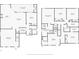 A floor plan showcasing the layout of rooms, including kitchen, bedrooms, bathrooms, laundry, and living spaces at 341 Lasso Dr, Kissimmee, FL 34747