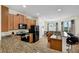 Spacious kitchen with granite countertops, stainless steel appliances, and ample cabinet space at 341 Lasso Dr, Kissimmee, FL 34747