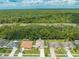 Scenic aerial shot of a suburban neighborhood near a lush green forest at 4726 Ashurst St, Kissimmee, FL 34758