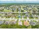 Aerial view of houses with well-manicured lawns in a suburban neighborhood at 4726 Ashurst St, Kissimmee, FL 34758
