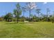Expansive grassy area with a peaceful, tree-lined driveway leading to the property, offering privacy and scenic views at 4730 Cypress Creek Ranch Rd, St Cloud, FL 34771
