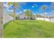 Spacious backyard with a well-manicured lawn, fenced perimeter, and clear blue sky at 501 Dunoon St, Ocoee, FL 34761