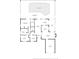 Detailed floor plan showcasing the layout of the home, including the pool, screened porch, and primary bedroom at 713 Wood Ln, Kissimmee, FL 34759