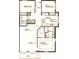 Detailed floorplan with labeled rooms, dimensions, and layout, showcasing the property's design at 7468 Excitement Dr # 101, Reunion, FL 34747