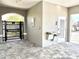 Pool house entrance with drinking fountain, gate access and restrooms at 921 Spring Palms Loop, Orlando, FL 32828