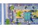 Overhead aerial shot of condo community with tennis courts, parking, and easy highway access at 115 Oyster Bay Byu # 115, Altamonte Springs, FL 32701