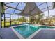 Inviting screened-in pool area with shade, ideal for enjoying the outdoors in a private setting at 1760 Boat Launch Rd, Kissimmee, FL 34746