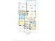 Detailed floor plan highlighting a kitchen, living room, garage, sun room, and primary bedroom at 1801 Coastal Ct, Celebration, FL 34747
