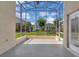 Covered lanai with a view of the lawn at 231 Lewis Dr, Davenport, FL 33837