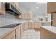 Traditional kitchen featuring ample cabinet space, tile countertops, and modern appliances at 2376 Nightingale Ln, Kissimmee, FL 34746