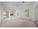 Spacious main bedroom with sliding glass door to the patio at 2376 Nightingale Ln, Kissimmee, FL 34746