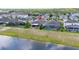 An aerial view displays the property within a neighborhood setting, featuring a backyard fire pit at 3698 Cortland Dr, Davenport, FL 33837